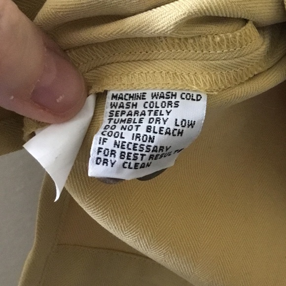 Eagle Dry Goods Co Signature Series 100% Silk S/S Button Up Men’s Sz XL Mustard - Picture 5 of 7